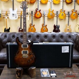 Paul Reed Smith PRS Core 10 Top Custom 24 Piezo P24 Flame Maple Rosewood Fingerboard Black Gold Wraparound - Image 5