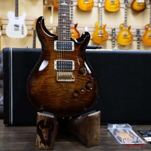 Paul Reed Smith PRS Core 10 Top Custom 24 Piezo P24 Flame Maple Rosewood Fingerboard Black Gold Wraparound - Image 7
