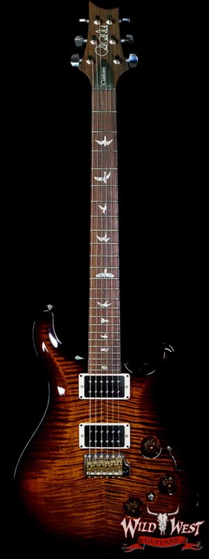 Paul Reed Smith PRS Core 10 Top Custom 24 Piezo P24 Flame Maple Rosewood Fingerboard Black Gold Wraparound