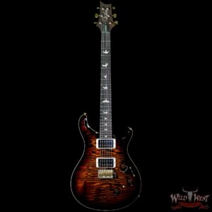 Paul Reed Smith PRS Core 10 Top Custom 24 Piezo P24 Flame Maple Rosewood Fingerboard Black Gold Burst - Image 3
