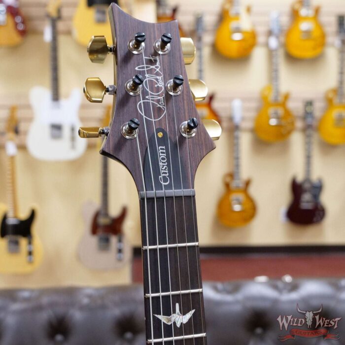 Paul Reed Smith PRS Core 10 Top Custom 24 Piezo P24 Flame Maple Rosewood Fingerboard Black Gold Burst - Image 6