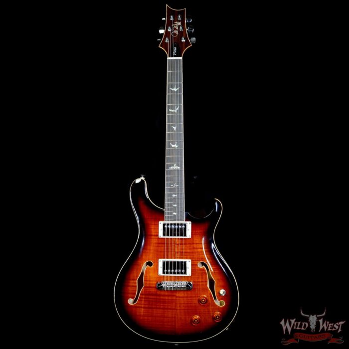 Paul Reed Smith PRS SE Hollowbody II Piezo Black Gold Burst F15926 6.15 LBS - Image 3