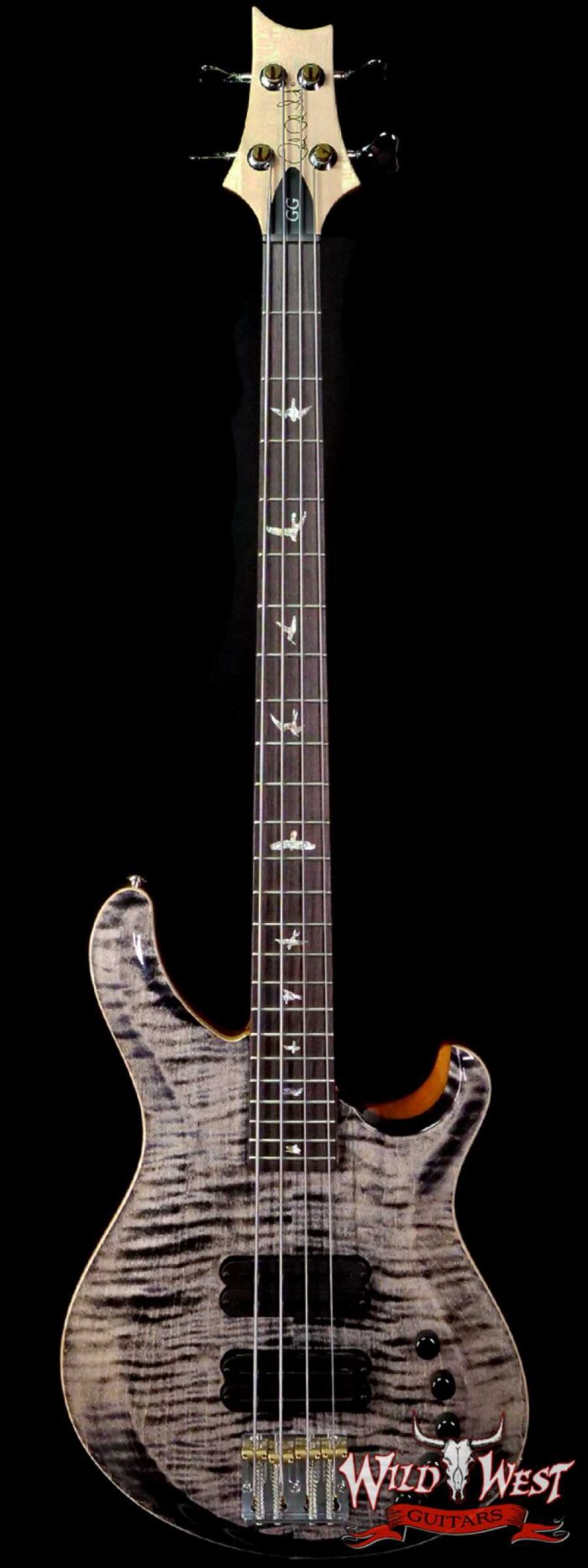 Paul Reed Smith PRS Grainger 4 String Bass Guitar Quartersawn Maple Neck Rosewood Fingerboard Charcoal - Image 1