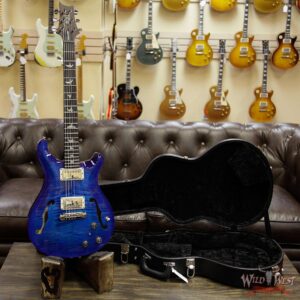 PRS HB2 Hollowbody II Piezo Flame Maple Top & Back Rosewood Fingerboard Faded Blue Wrap Burst - Image 11