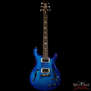 PRS HB2 Hollowbody II Piezo Flame Maple Top & Back Rosewood Fingerboard Faded Blue Wrap Burst - Image 4