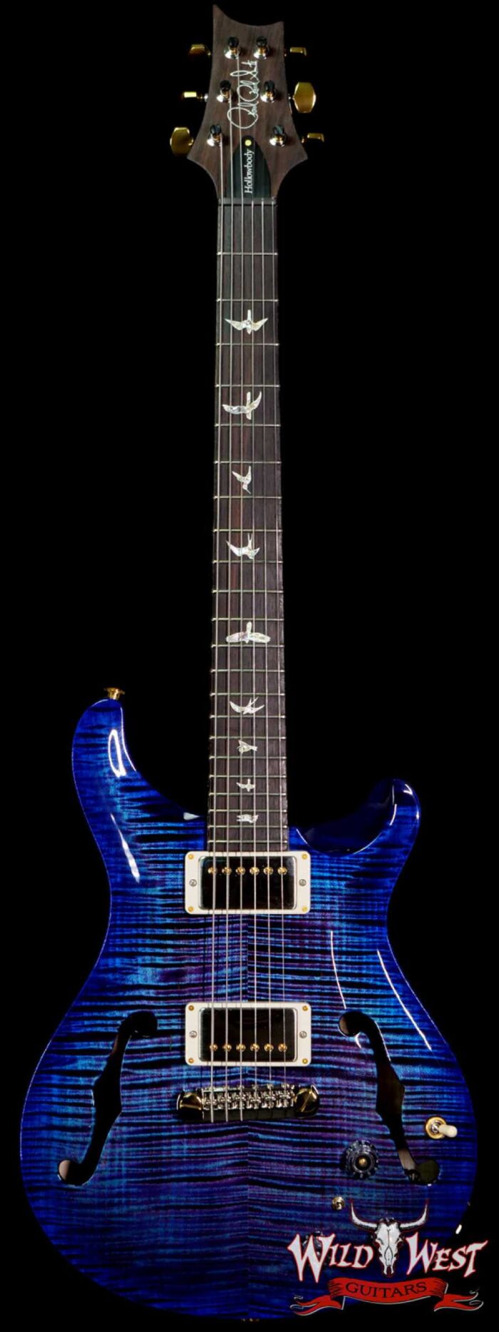 Paul Reed Smith PRS Core 10 Top Hollowbody II Piezo HB2P Rosewood Fingerboard Violet Sapphire Burst - Image 1
