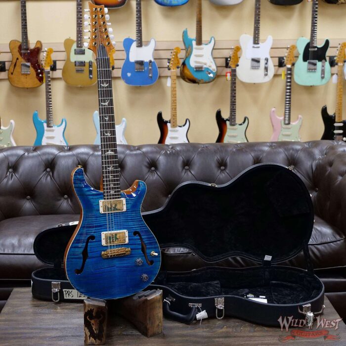 Paul Reed Smith PRS Core Flame Maple Top Hollowbody I HB1 12-String Rosewood Fingerboard Aquamarine - Image 6