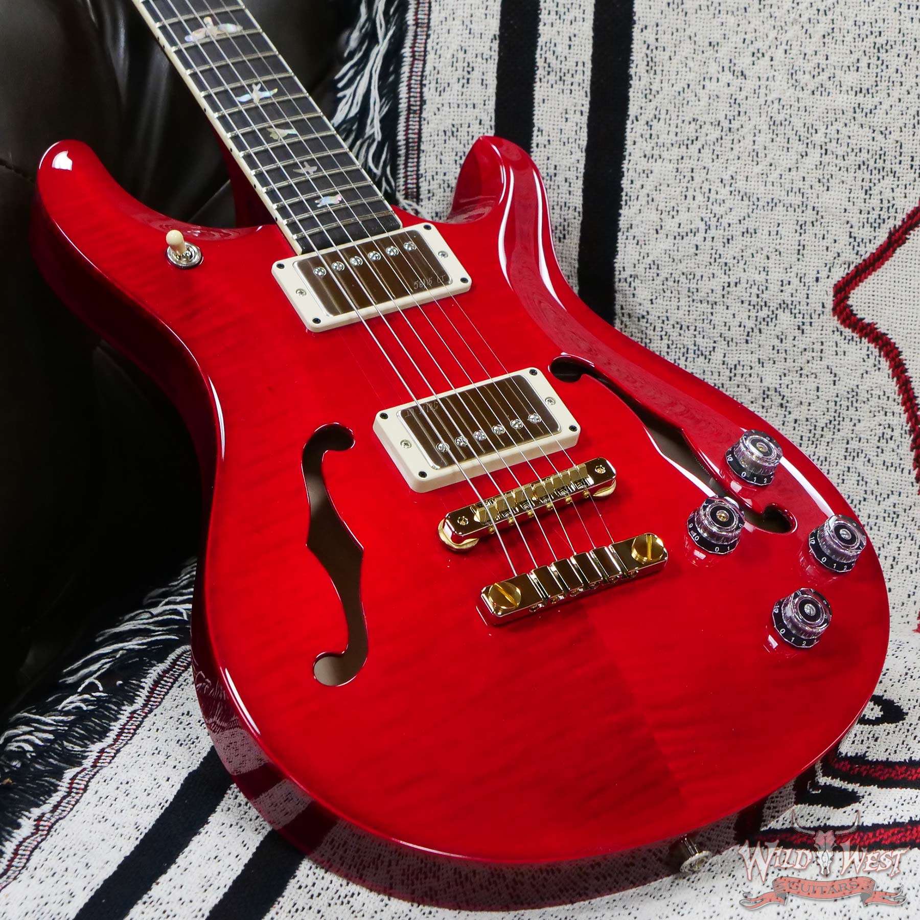 prs-hbii594-350236-d3__wwg.jpg Paul Reed Smith PRS Core Series McCarty 594 Hollowbody II Rosewood Fingerboard Ruby Red - Image 8