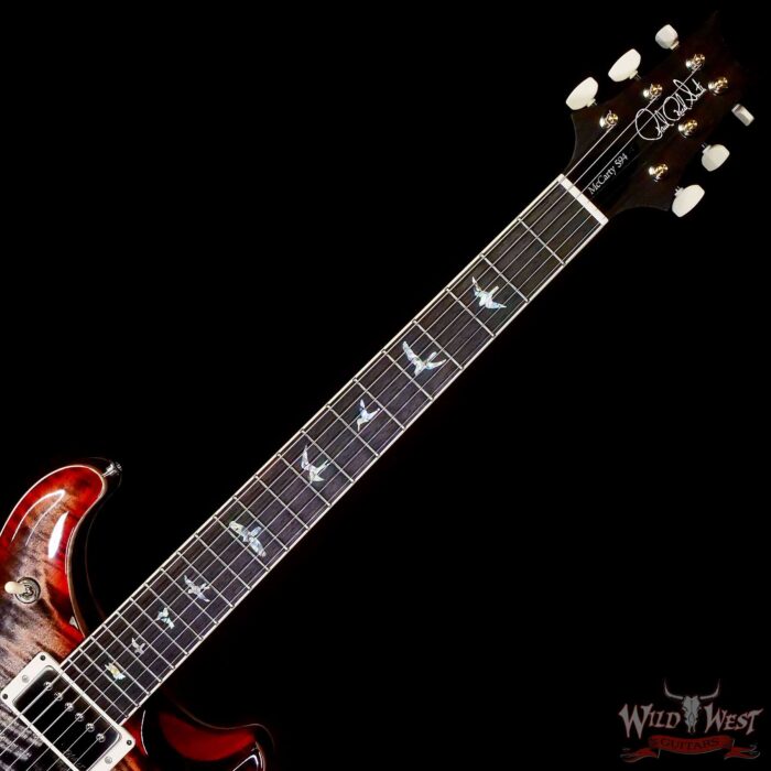 Paul Reed Smith PRS Core Series McCarty 594 Hollowbody II HBII594 Rosewood Fingerboard Charcoal Cherry Burst 5.95 LBS - Image 4