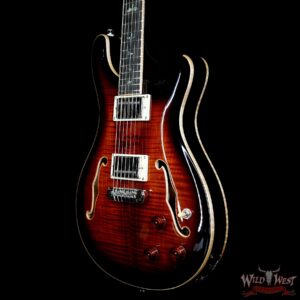 Paul Reed Smith PRS SE Hollowbody II Piezo Black Gold Burst E02311 6.30 LBS - Image 2
