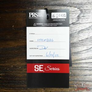 Paul Reed Smith PRS SE Hollowbody II Piezo Black Gold Burst E02311 6.30 LBS - Image 11