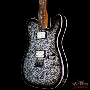 Fender Custom Shop Paul Waller Masterbuilt 1967 Telecaster Custom HH NOS Black Skull Paisley - Image 2
