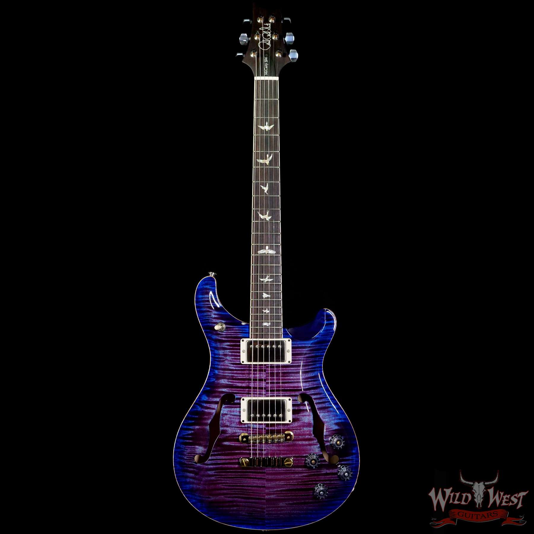 prs-mc594hbii-vbb-303702-f__wwg.jpg Paul Reed Smith PRS Core McCarty 594 Hollowbody II HB2 Violet Blue Burst - Image 3