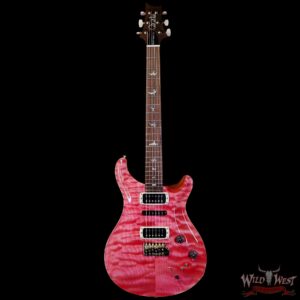 Paul Reed Smith PRS Wood Library 10 Top Quilt Modern Eagle V ME5 Flame Maple Neck Brazilian Rosewood Board Bonnie Pink 7.90 LBS (US Only / No International Shipping) - Image 3