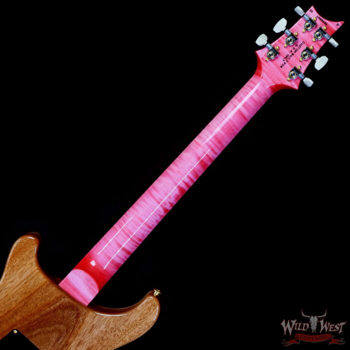 Paul Reed Smith PRS Wood Library 10 Top Quilt Modern Eagle V ME5 Flame Maple Neck Brazilian Rosewood Board Bonnie Pink 7.90 LBS (US Only / No International Shipping) - Image 5