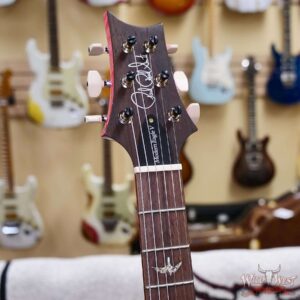 Paul Reed Smith PRS Wood Library 10 Top Quilt Modern Eagle V ME5 Flame Maple Neck Brazilian Rosewood Board Bonnie Pink 7.90 LBS (US Only / No International Shipping) - Image 7