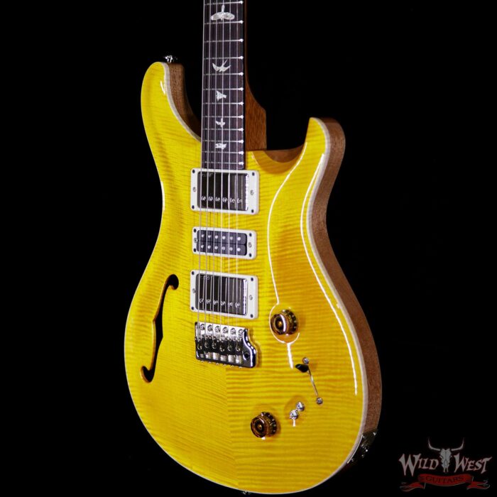 Paul Reed Smith PRS Limited Edition Special 22 Semi-Hollow East Indian Rosewood Board Santana Yellow - Image 2