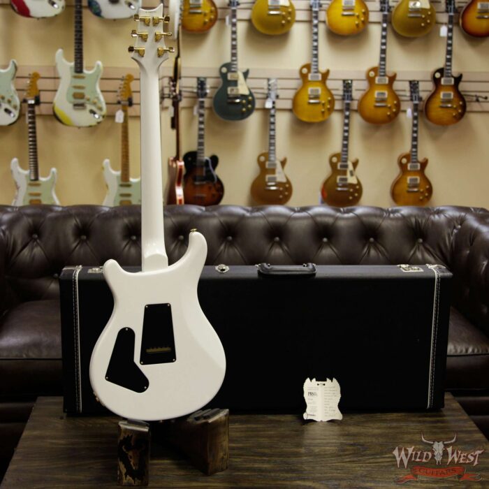 2005 PRS Dave Navarro Signature Custom 24 Brazilian Rosewood Fingerboard Jet White - Image 8
