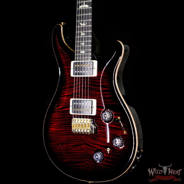 Paul Reed Smith PRS 10 Top Custom 22 Piezo P22 Ebony Fingerboard Fire Red Smokeburst - Image 2