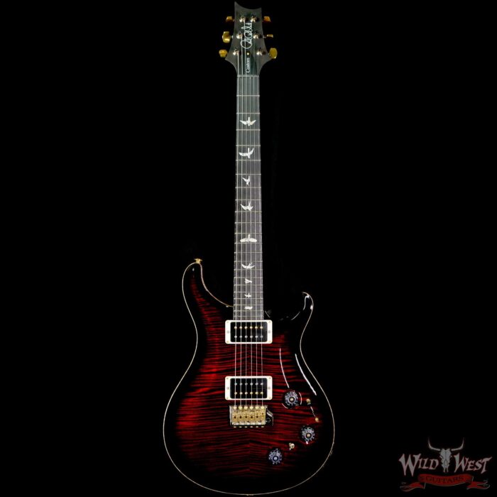 Paul Reed Smith PRS 10 Top Custom 22 Piezo P22 Ebony Fingerboard Fire Red Smokeburst - Image 3