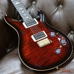 Paul Reed Smith PRS 10 Top Custom 22 Piezo P22 Ebony Fingerboard Fire Red Smokeburst - Image 7