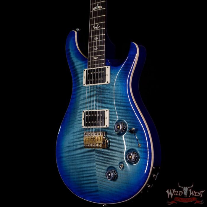 Paul Reed Smith PRS Core Model Flame Maple Top Custom 22 Piezo Rosewood Board Blue Crab Blue Burst - Image 2