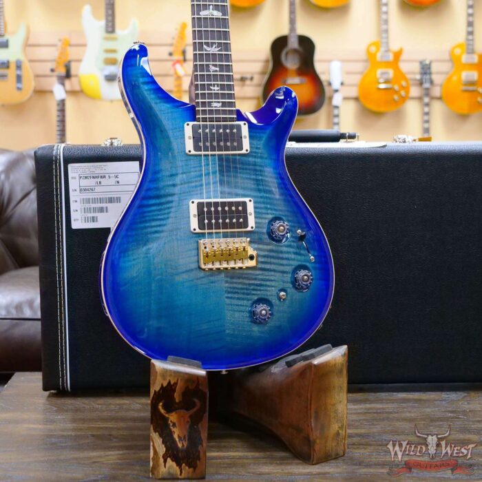 Paul Reed Smith PRS Core Model Flame Maple Top Custom 22 Piezo Rosewood Board Blue Crab Blue Burst - Image 7