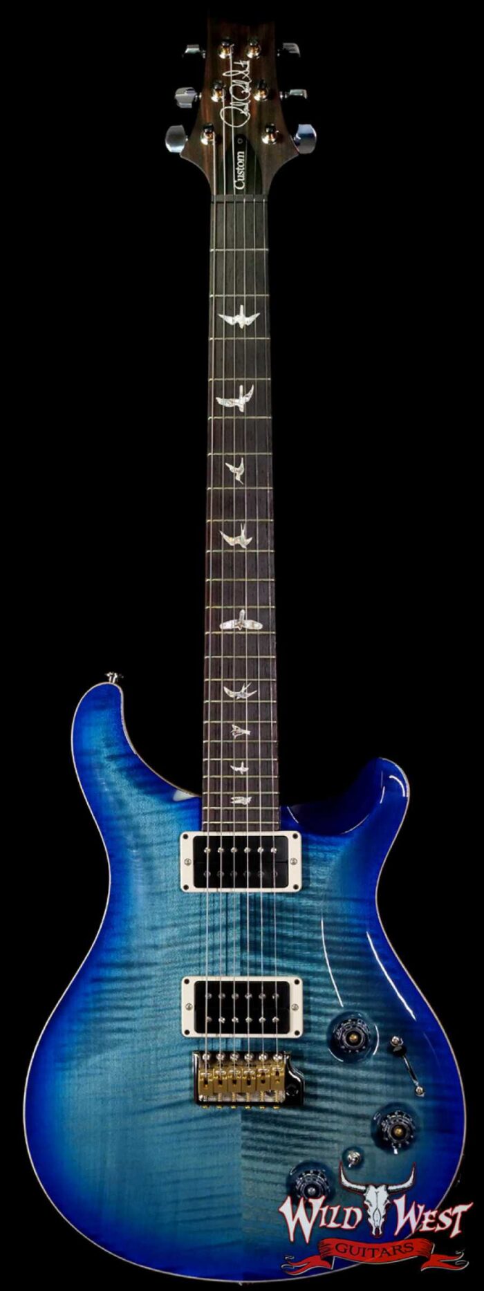 Paul Reed Smith PRS Core Model Flame Maple Top Custom 22 Piezo Rosewood Board Blue Crab Blue Burst - Image 1