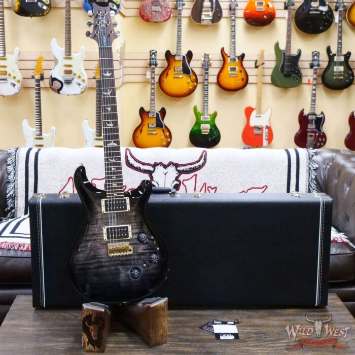 Paul Reed Smith PRS Core Custom 24 Piezo Rosewood Fingerboard Charcoal Burst - Image 5