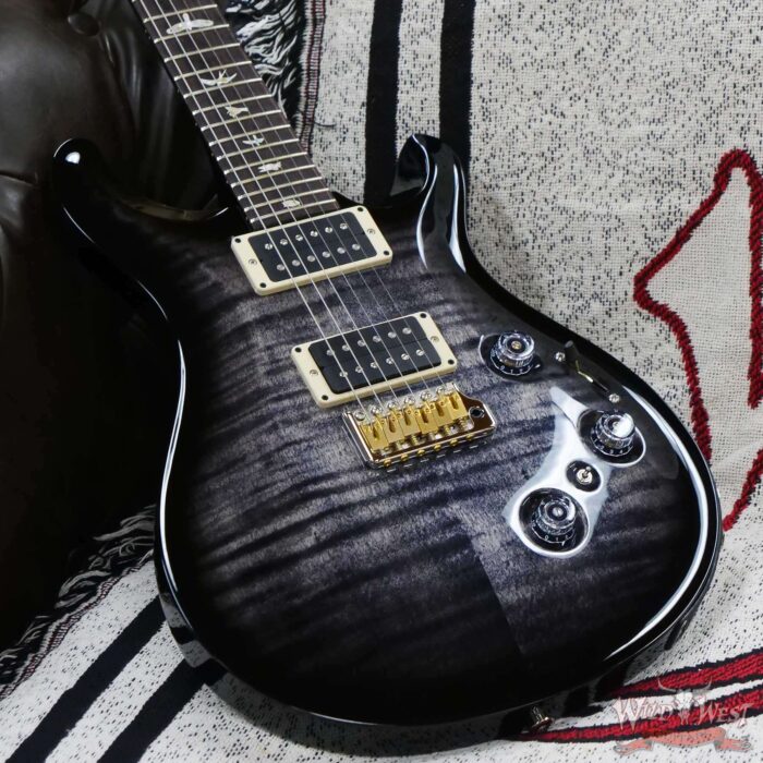 Paul Reed Smith PRS Core Custom 24 Piezo Rosewood Fingerboard Charcoal Burst - Image 7