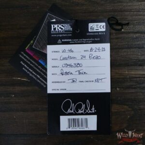 Paul Reed Smith PRS Core Custom 24 Piezo Rosewood Fingerboard Charcoal Burst - Image 11