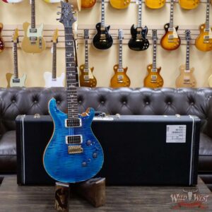 Paul Reed Smith PRS Core Model Custom 24 Piezo P24 Flame Maple Top Indian Rosewood Fingerboard Blue Matteo - Image 6