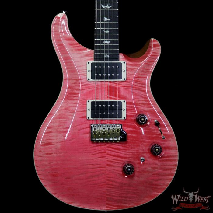 Paul Reed Smith PRS Custom 24 Piezo P24 Flame Maple Top Rosewood Fingerboard Bonnie Pink - Image 3