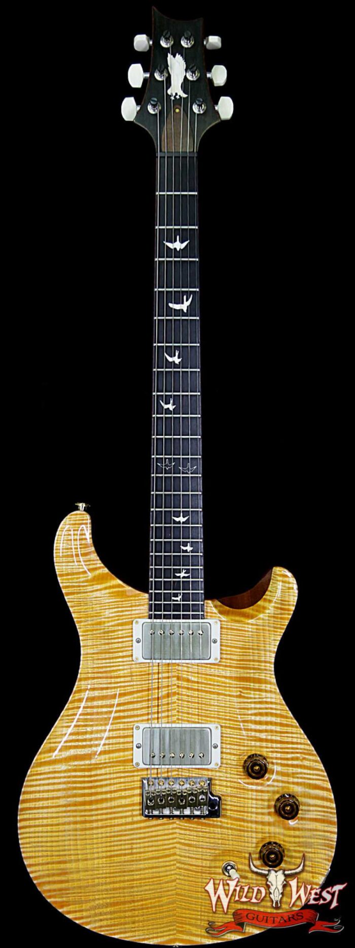 PRS Private Stock #4072 DGT Flame Maple Top Ebony Fingerboard Apricot - Image 1