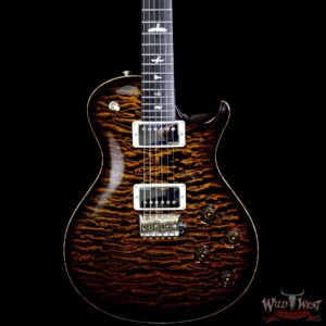 PRS Private Stock 6049 Singlecut Tremolo Brazilian Rosewood Neck Ebony Board Tiger Eye Smoked Burst - Image 3