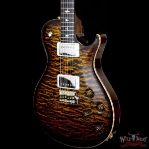 PRS Private Stock 6049 Singlecut Tremolo Brazilian Rosewood Neck Ebony Board Tiger Eye Smoked Burst - Image 2