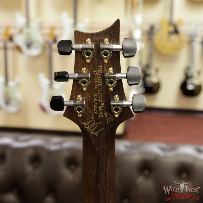 PRS Private Stock 6049 Singlecut Tremolo Brazilian Rosewood Neck Ebony Board Tiger Eye Smoked Burst - Image 10