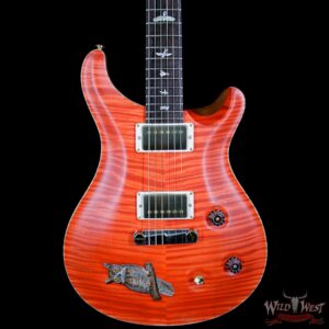 PRS Private Stock #7481 Floyd Scholz Owl McCarty Flame Maple Top Brazilian Rosewood Board Salmon - Image 3