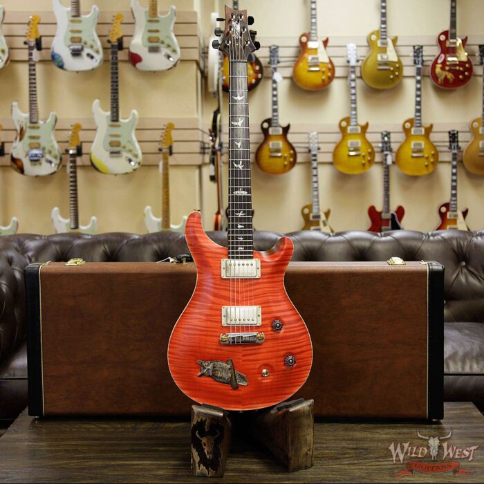 PRS Private Stock #7481 Floyd Scholz Owl McCarty Flame Maple Top Brazilian Rosewood Board Salmon - Image 8