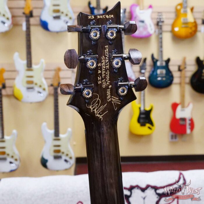 Paul Reed Smith PRS Private Stock PS#10083 Limited Edition Special Semi-Hollow Black Limba Back & Neck Ziricote Board Citrus Glow - Image 10
