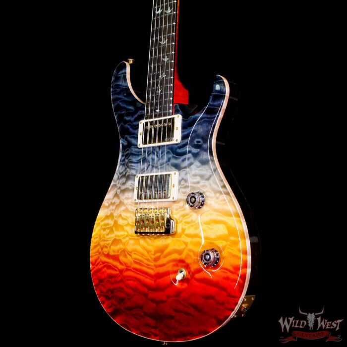 Paul Reed Smith PRS Private Stock #10381 Quilt Maple Custom 24 Flame Maple Neck with Brazilian Rosewood Fingerboard Galaxy Fade - Image 2