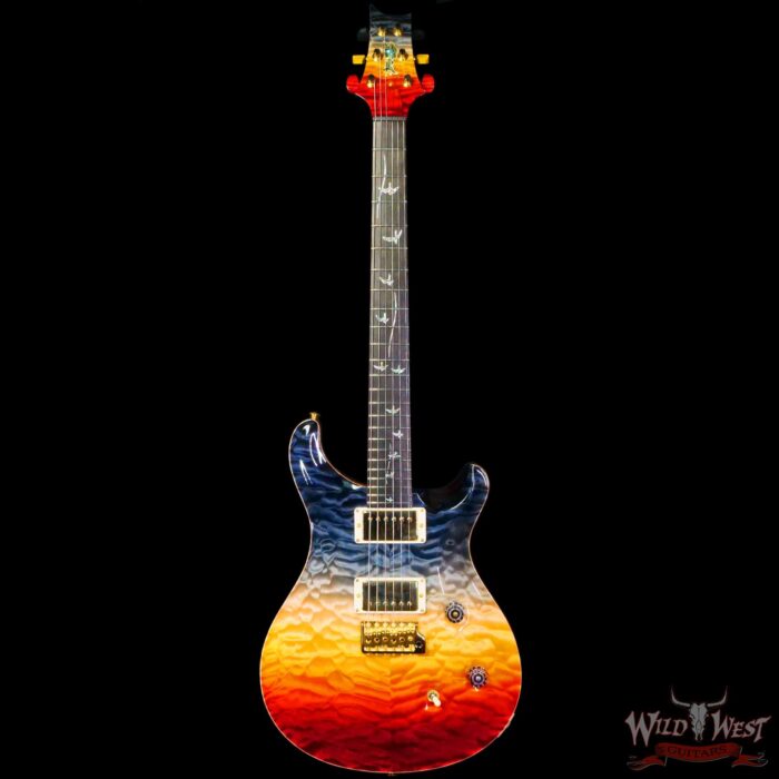 Paul Reed Smith PRS Private Stock #10381 Quilt Maple Custom 24 Flame Maple Neck with Brazilian Rosewood Fingerboard Galaxy Fade - Image 3