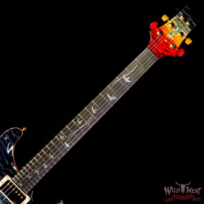 Paul Reed Smith PRS Private Stock #10381 Quilt Maple Custom 24 Flame Maple Neck with Brazilian Rosewood Fingerboard Galaxy Fade - Image 4