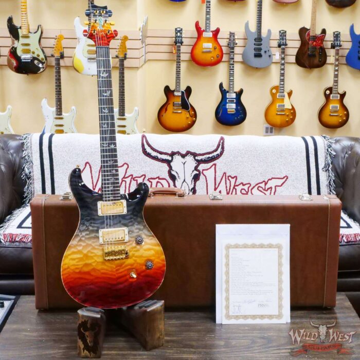Paul Reed Smith PRS Private Stock #10381 Quilt Maple Custom 24 Flame Maple Neck with Brazilian Rosewood Fingerboard Galaxy Fade - Image 6