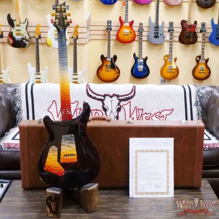 Paul Reed Smith PRS Private Stock #10381 Quilt Maple Custom 24 Flame Maple Neck with Brazilian Rosewood Fingerboard Galaxy Fade - Image 9