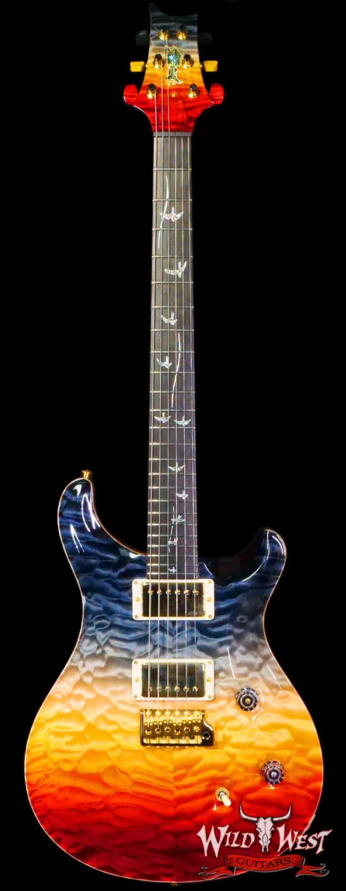 Paul Reed Smith PRS Private Stock #10381 Quilt Maple Custom 24 Flame Maple Neck with Brazilian Rosewood Fingerboard Galaxy Fade - Image 1