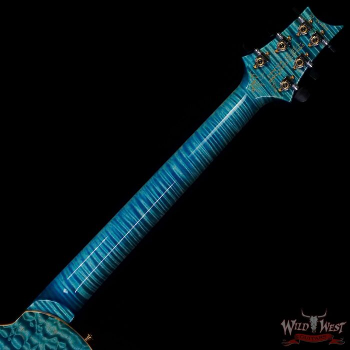 Paul Reed Smith PRS Private Stock # 10385 McCarty 594 Hollowbody II Piezo Singlecut Brazilian Rosewood Board Flame Maple Neck Faded Turquoise - Image 5