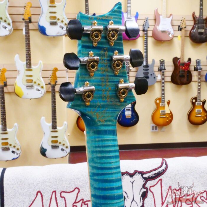 Paul Reed Smith PRS Private Stock # 10385 McCarty 594 Hollowbody II Piezo Singlecut Brazilian Rosewood Board Flame Maple Neck Faded Turquoise - Image 11