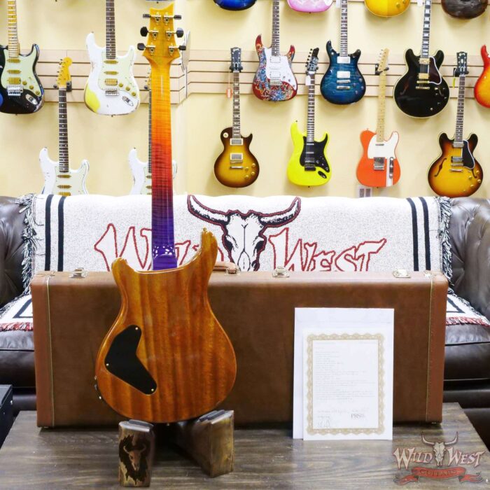 Paul Reed Smith PRS Private Stock # 10386 Quilt Top Custom 24 Piezo Semi-Hollow Stoptail Brazilian Rosewood Fingerboard Indian Ocean Sunset - Image 9