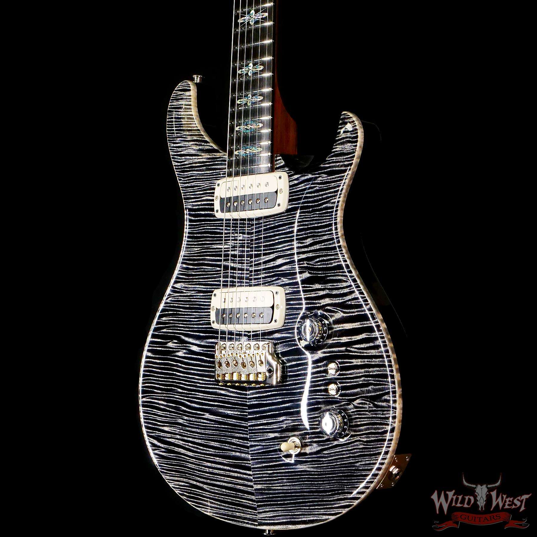 prs-ps10916-376489-br__wwg.jpg Paul Reed Smith PRS Private Stock # 10916 John McLaughlin Limited Edition Celtic Knot Inlays Charcoal Phoenix Signed by John McLaughlin - Image 2